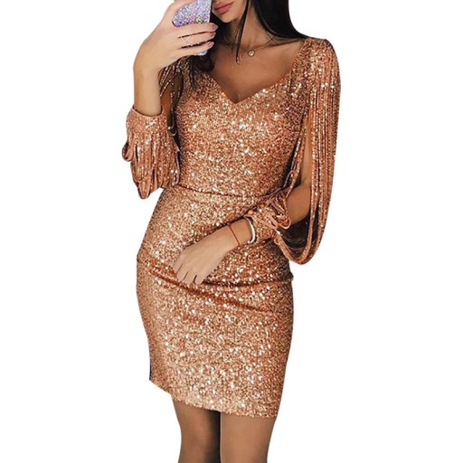 ELEGANCKA SUKIENKA WIECZOROWA Z M