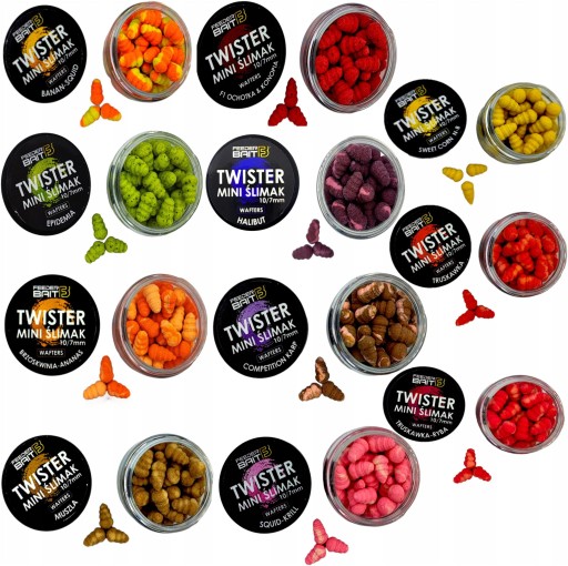 Feeder Bait Twister mini ŚLIMAK zestaw 11 smaków