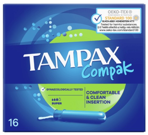 TAMPAX Tampony z aplikatorem 16 szt. Super
