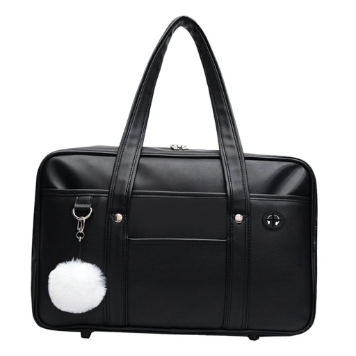 -Japanese Causal School Bag Bag Travel Bags Black