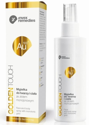 Invex Remedies MGIEŁKA DO TWARZY+ZŁOTO MONOJONOWE