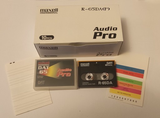 Kaseta DAT MAXELL Professional R65-DA 65 NOS #2006