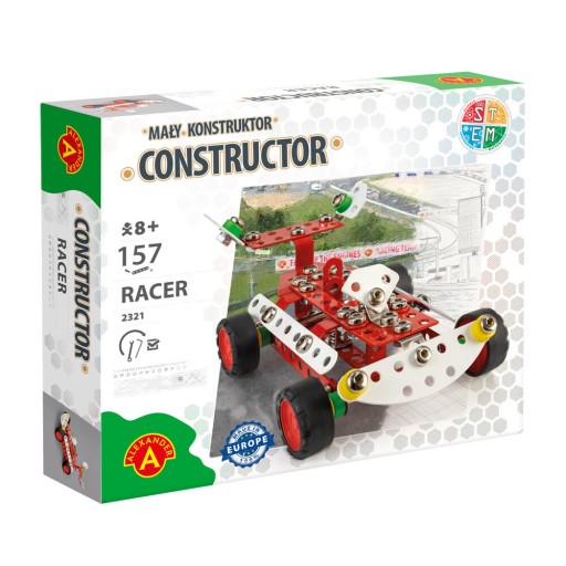 Mały Konstruktor - WYŚCIGÓWKA RACER Alexander 157 el.