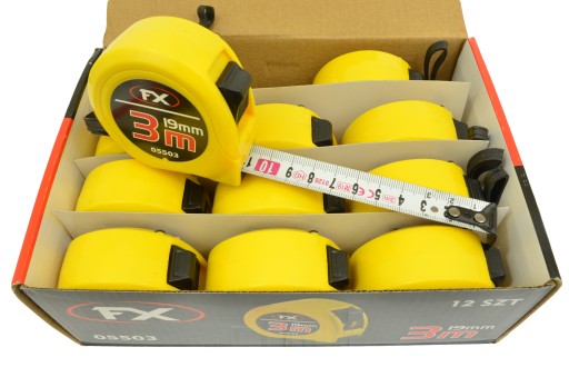 MIARA FX 3m /19mm Zwijana ze stopem miary taśma 12