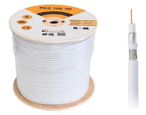 KABEL PRZEWÓD KONCENTRYCZNY ANTENOWY PCC102 Cu HD