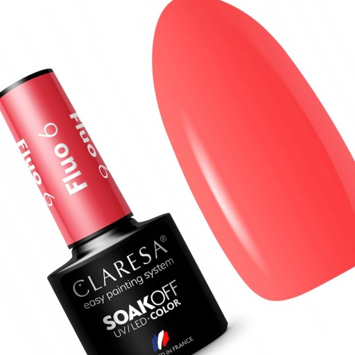 HIT CLARESA FLUO Lakiery Hybrydowe NEONOWE #6