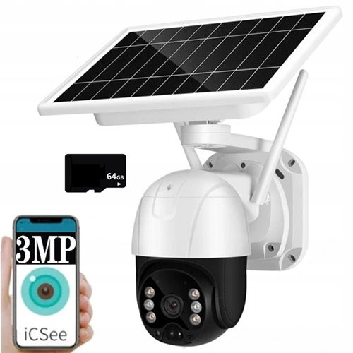 KAMERA SOLARNA ZEWNĘTRZNA OBROTOWA IP WIFI FULL HD