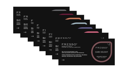 Fresso Zestaw kart zapachowych 8 sztuk
