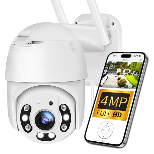 Kamera OBROTOWA WIFI 4MP 2K ZEWNĘTRZNA IP 4x ZOOM