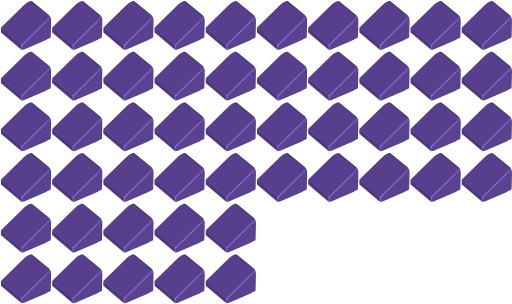 Lego 54200 Slope 30 Purple 50szt. Nowe