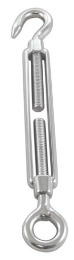 ŚRUBA RZYMSKA NAPINAJĄCA OKO-HAK INOX A4 M5