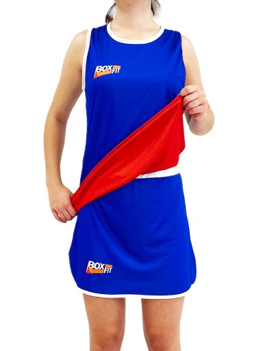 DAMSKI STRÓJ STARTOWY DWUSTRONNY BOXFIT XS
