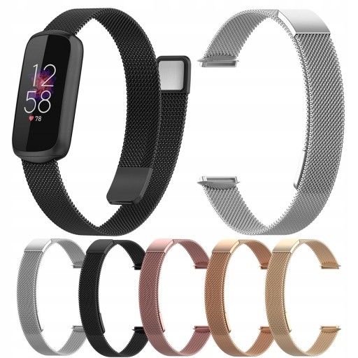 For Fitbit Luxe Magnetic Milanese Band Strap