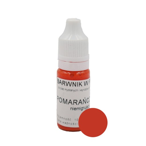 Barwnik Do Mydła w Płynie Niemigrujący Orange 10ml