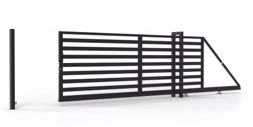 Brama Wjazdowa Przesuwna INCOGNITO BR.10.1.2 Ocynk RAL Antracyt 140x300 cm