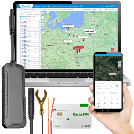Lokalizator GPS mini do Samochodu Auta Motocykla 9-90V Dostęp na 10 lat