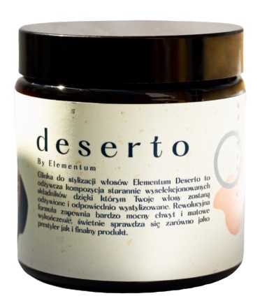 Glinka do włosów DESERTO By Elementum 60 ml
