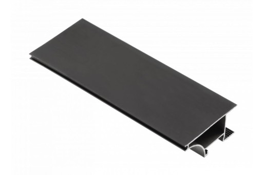 Profil LED Wieńcowy GLAX Czarny 3m + mleczna