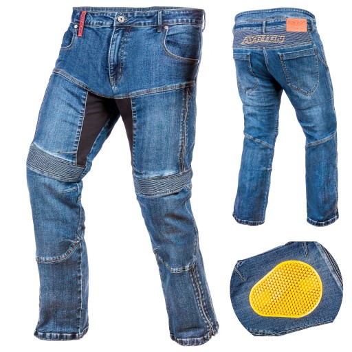 SPODNIE MOTOCYKLOWE JEANS 505 AYRTON KEVLAR 44/36