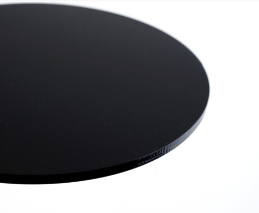 Plexi Pleksa Czarna Połysk 3mm Koło Kółko