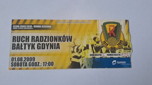 RUCH RADZIONKÓW - BAŁTYK GDYNIA 01-08-2009