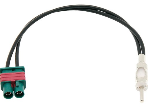Adapter antenowy VW AUDI SEAT SKODA double fakra-DIN prosty 23cm