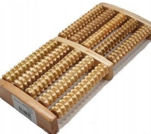 MASAŻER DO STÓP TRADYCYJNY DREWNIANY ROLLER 2 X 5
