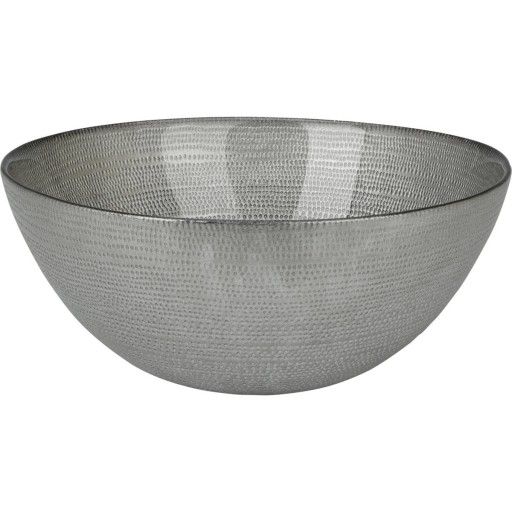 MISA szklana dekoracyjna kuchenna Ø 21 cm SREBRNA