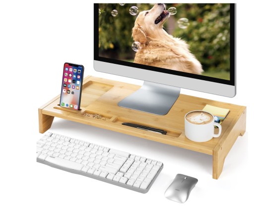 PODSTAWKA POD MONITOR BAMBUSOWA LAPTOP STOLIK