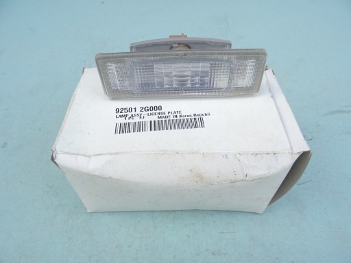 LAMPKA TABLICY REJESTRACYJNEJ HYUNDAI 92501-2G0