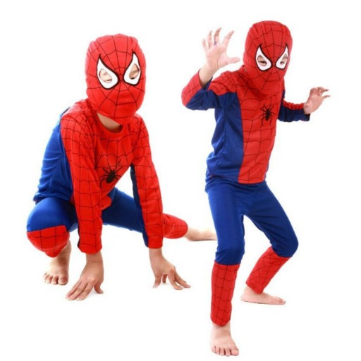 SPIDERMAN strój przebranie maska 110-116 M