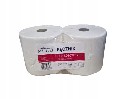 Czyściwo papierowe, ręcznik papierowy 2 x 200m