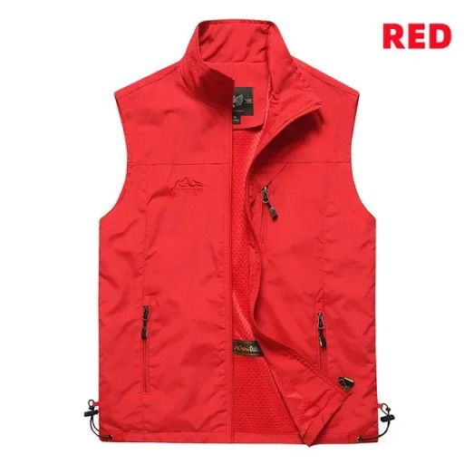 Outdoor Mens Vests 2023 Multi-pockets Hiking Work