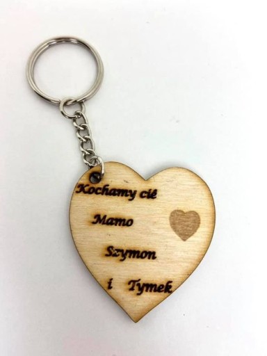 Brelok pojedyncze serce
