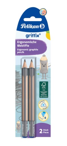 Ołówek trójkątny Pelikan Jumbo Griffix 2szt