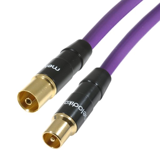 KABEL ANTENOWY WTYK - GNIAZDO IEC OFC MELODIKA MDANTGW40 PURPLE RAIN 4m