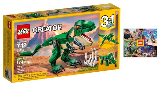 LEGO Creator 3 w 1 31058 Potężne dinozaury + KATALOG LEGO