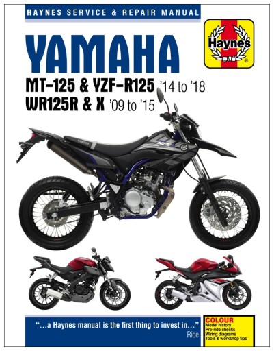 Yamaha YZF-R 125 WR 125 (2009-2018) instrukcja napraw Haynes 24h