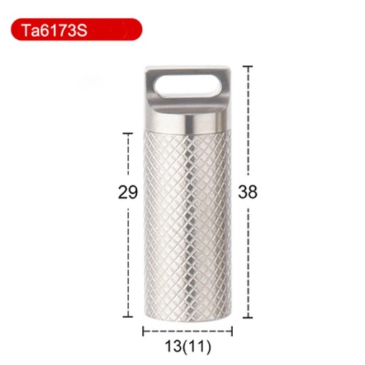 Waterproof Container Storage-Case Bottle Outdoor-Tool EDC Titanium-Alloy