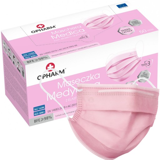 MASKI MASECZKI OCHRONNE MEDYCZNE Maska IIR 50 szt