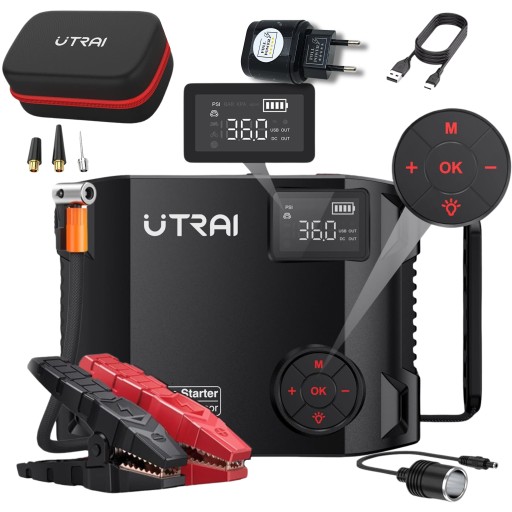 BOOSTER ROZRUCHOWY DO SAMOCHODU 12V 2000A POWERBANK DO ODPALANIA AUTA