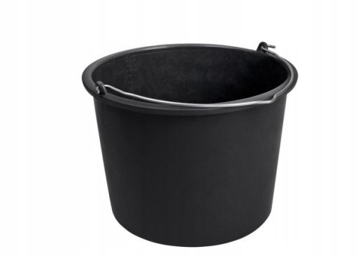 WIADRO GOSPODARCZE BUDOWLANE 20l METALOWY UCHWYT MIARKA MOCNE