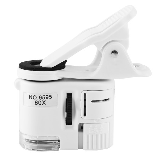 LUPA PROFESJONALNA MINI MIKROSKOP 60X LED
