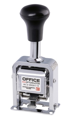 NUMERATOR AUTOMATYCZNY OFFICE PRODUCTS, 6 CYFR SREBRNY