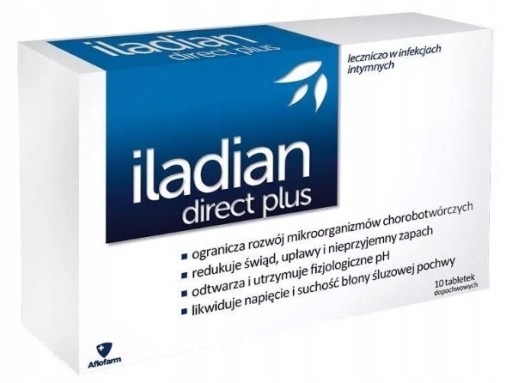 ILADIAN DIRECT PLUS 10 tabletek ZDROWIE INTYMNE KOBIET
