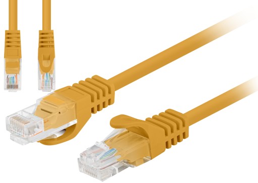 Kabel sieciowy Patchcord UTP kat 6 100cm 1m CAT6 Przewód Cat LAN internet