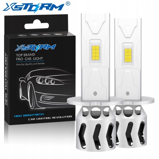 ŻARÓWKI H3 LED XSTORM 1 DO 1 WIĘCEJ ŚWIATŁA SLIM DOPASOWANE