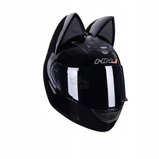 KASK MOTOCYKLOWY kobiecy z USZAMI uszy