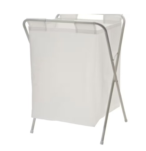 KOSZ TORBA NA PRANIE IKEA JALL 50L BIAŁY