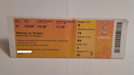 POLSKA - WŁOCHY 02-06-2019 GDYNIA U-20 WORLD CUP